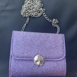 Small Glitter Purple Purse