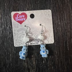 Care Bear Earrings And Care Bear Glass Cup