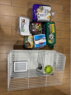 Guinea pig cage and more