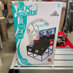 New in Box Arcade Basketball Hoop for Kids Indoor Outdoor 2 Player Dual Shot Basketball Arcade Game