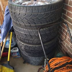 26" U2 All Chrome Rims n Tires almost new