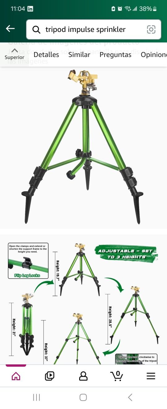 Tripod Impulse Sprinkler