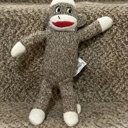 Sock Monkey Plush 9 Inch