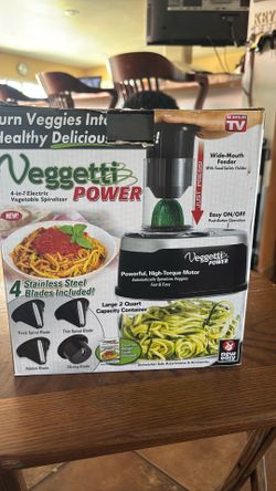 Veggetti power  4-in1 vegetable spiralizer