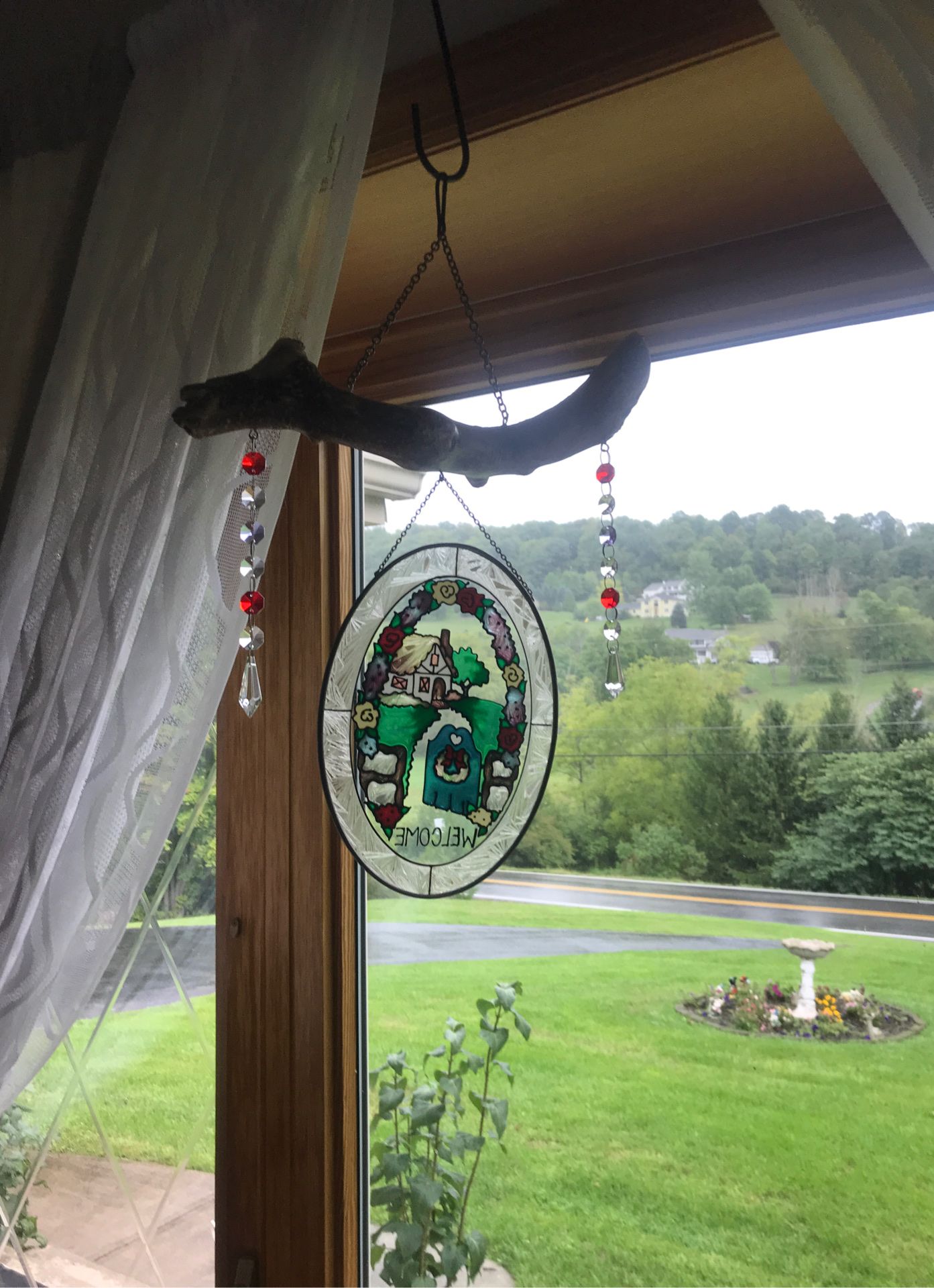 Suncatcher on Driftwood