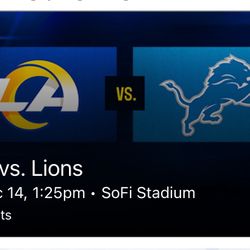 Rams vs Lions 