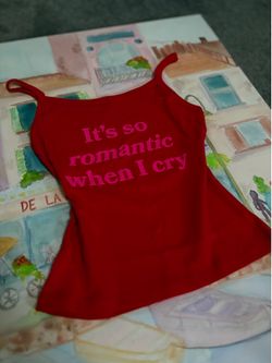 “It’s so romantic when I cry” Nessa Barrett Tank