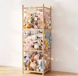 Stuffed Animal Storage Tower with ZOO Sign