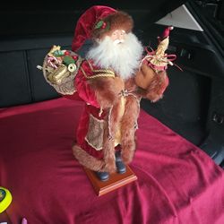 23" Vintage Santa Statue Figure Decoration 