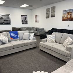 Light Gray Sofa Love Set 