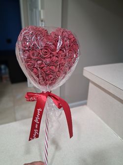 Heart shaped rose bouquet