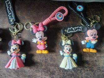 Bulk Assort. Resin Minney and Mickey Mouse Keychains