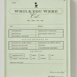 Vintage While You Were Out Sticky Notes