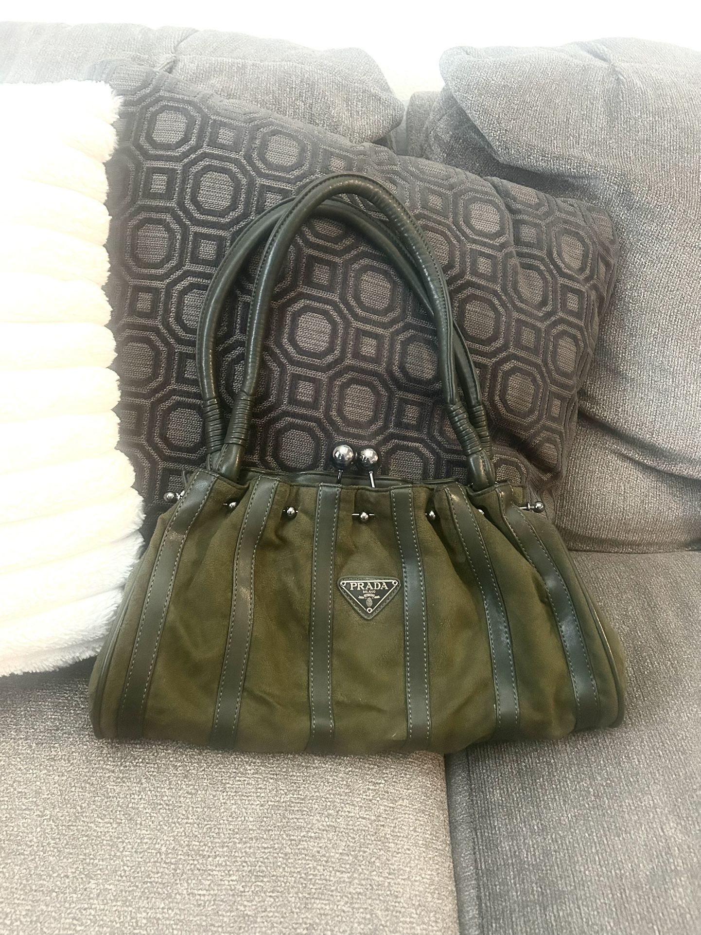 Olive Green Prada Purse