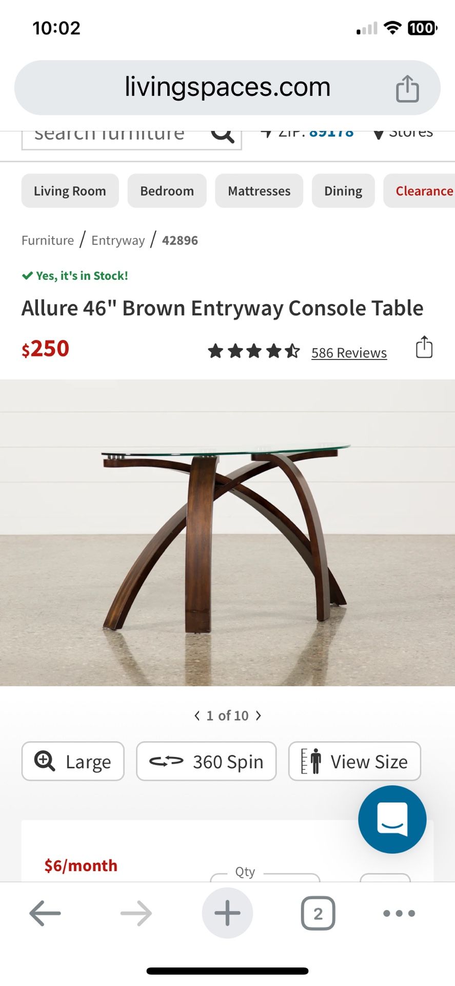 ENTRY WAY CONSOLE TABLE