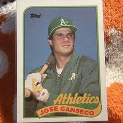 Jose Canseco 1989 #500 Topps (throw Offers On Other Cards)