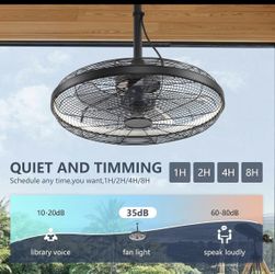 Patio Fan W Light , Remote , Plugin (qty 2)
