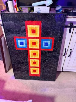 Mosaic Cross Wall Art