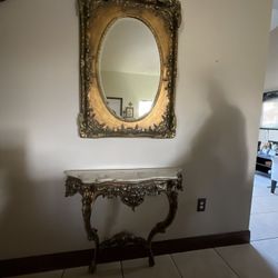 Console Table With Mirror 