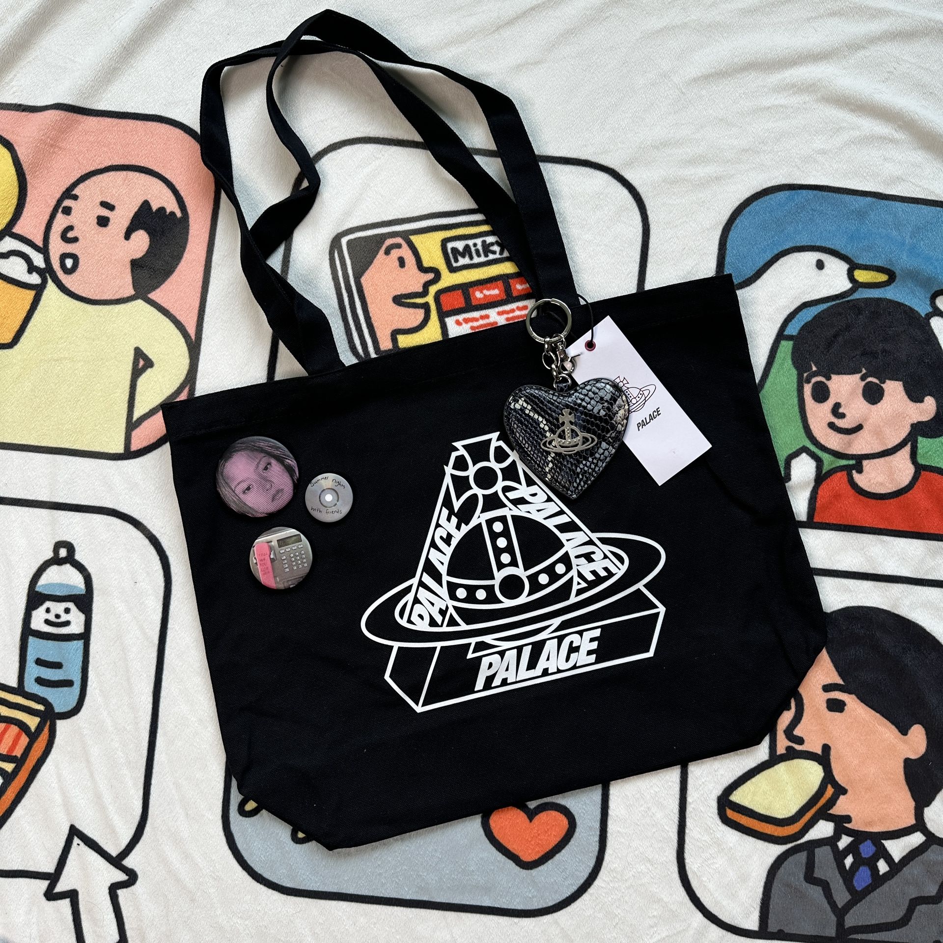 Palace x Vivienne Westwood Limited Edition Tote Bag|2 Colors Available|Brand New from Japan
