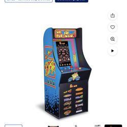 Máquina Arcade1Up Ms. PAC - Máquina de Arcade MAN Classic SE - Gabinete de 4 Pies, 13 Videojuegos Clásicos, Pantalla IPS de 15.6", Fácil de Montar, Pe