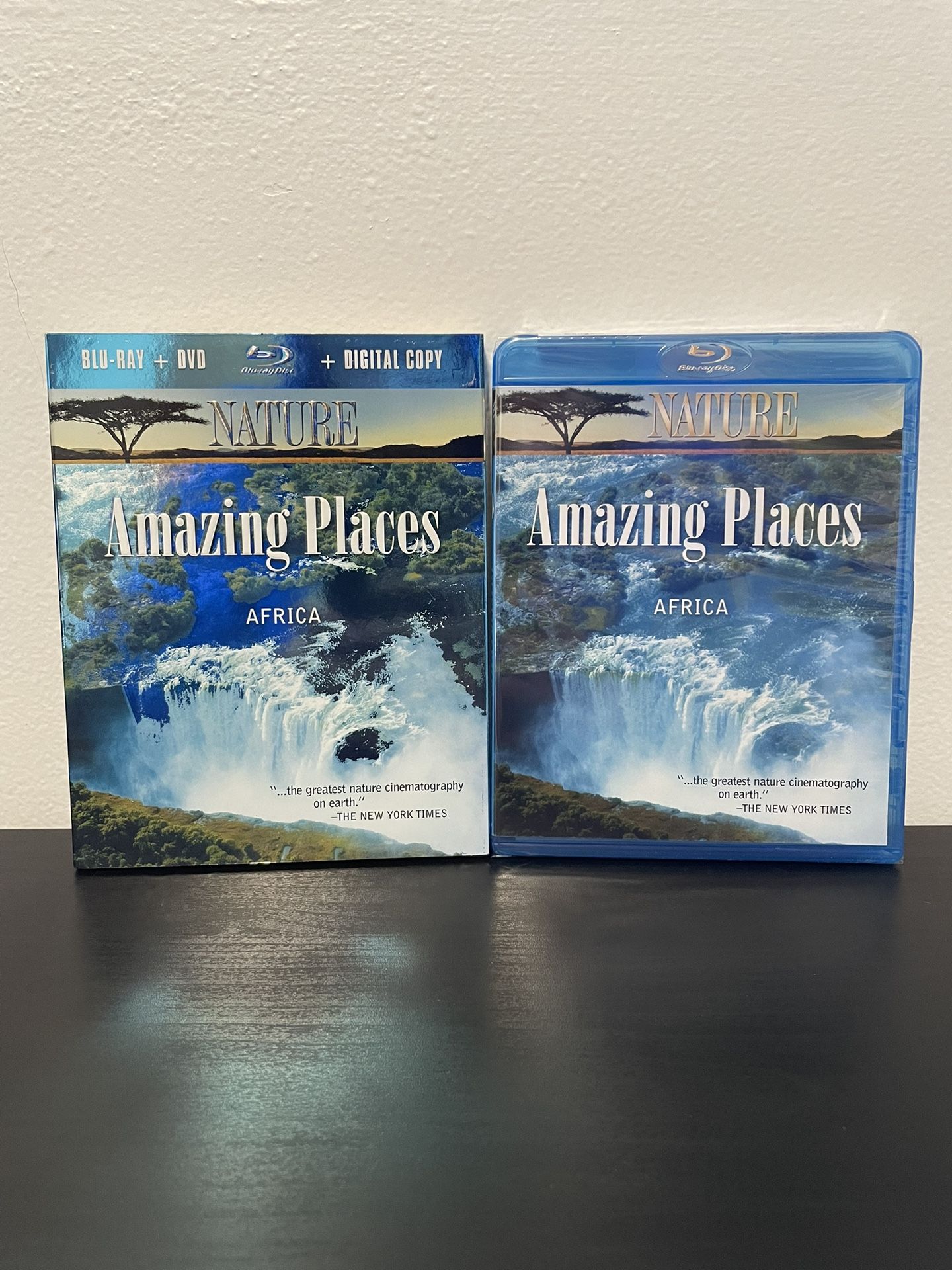 Nature Amazing Places Africa Blu Ray DVD Combo NEW w/ Slip Cover BBC PBS 2010