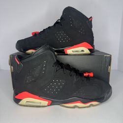 Jordan 6 Retro – Black Infrared (Size 7Y)