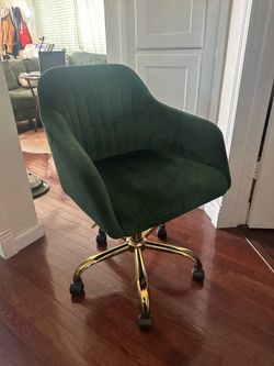 Velvet Green Office Chair