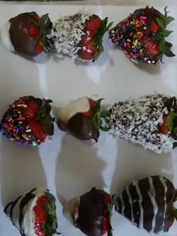 strawberry covered chocolate