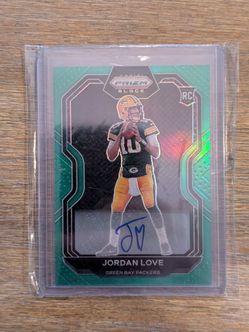 Jordan Love prizm black rookie auto
