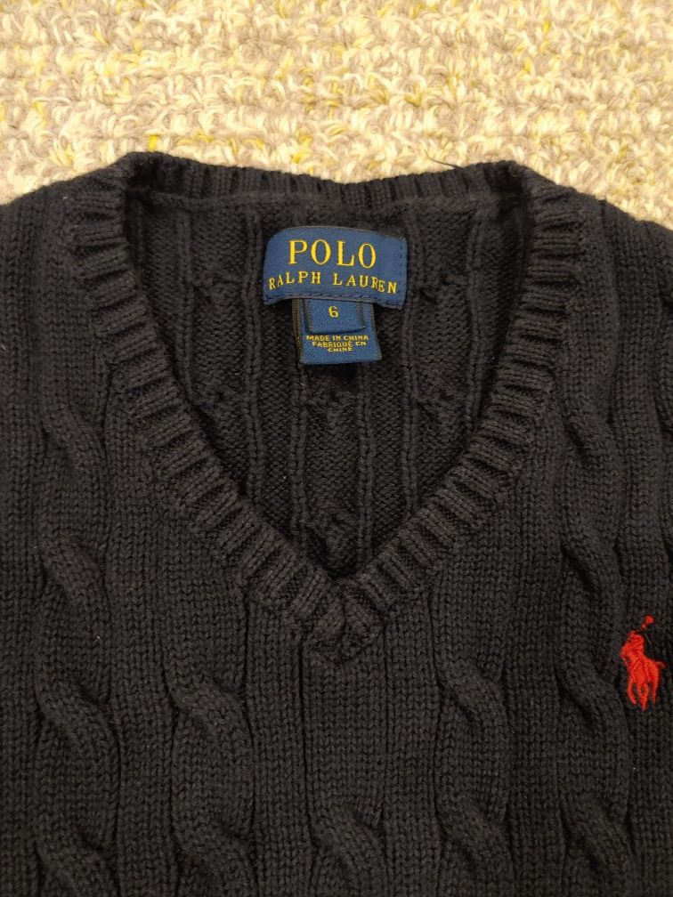 Polo Kids Knit Cotton Sweater Vest
