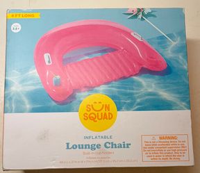 4' Pink Inflatable Lounge Chair NEW