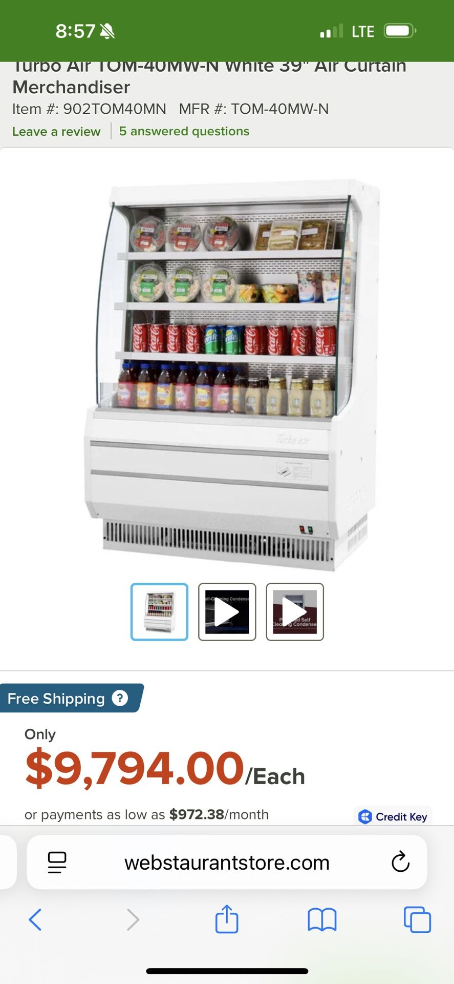 Commercial Refrigerator 