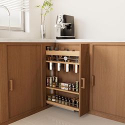 Pull-Out Kitchen Cabinet Organizer Rack