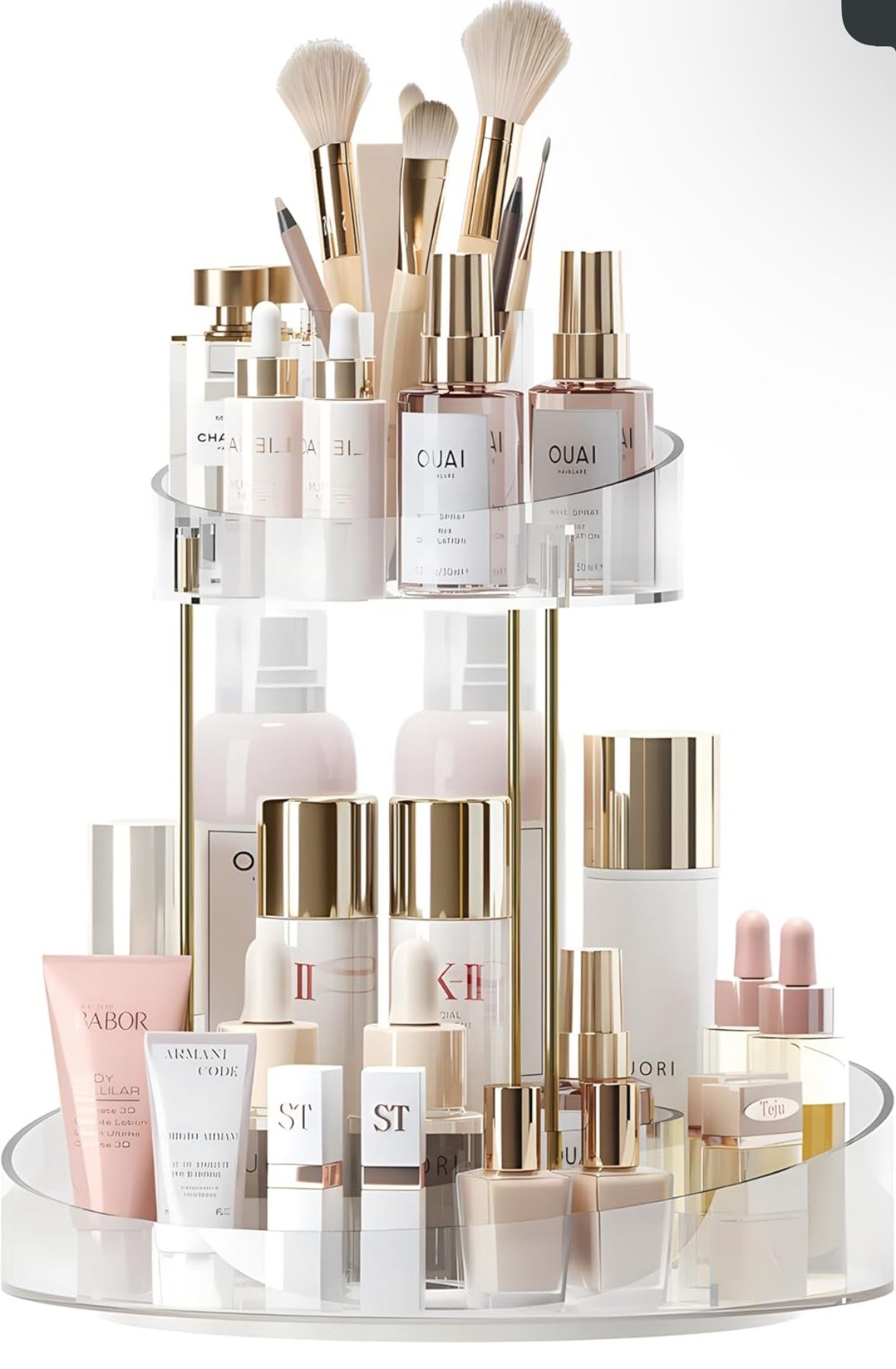 360° Rotating Makeup Organizer