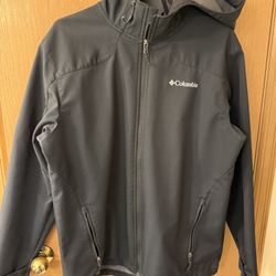 Columbia Hoodie Jacket Black Size large 