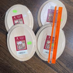 Solid Basswood Oval Plaqué Ready For Your Project