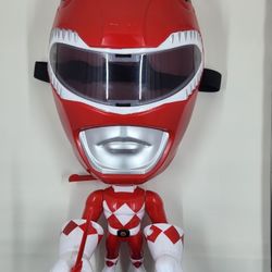 Power Rangers red ranger move. mask figure 