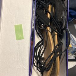 Black, Wraparound Ankle Sandals