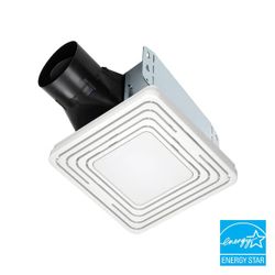 BRAND NEW IN BOX Broan-NuTone
White, 50 CFM, No Cut Installation Bathroom Fan with Light Exhaust Fan