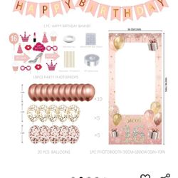 New Girl 18th Full Set Decorations
