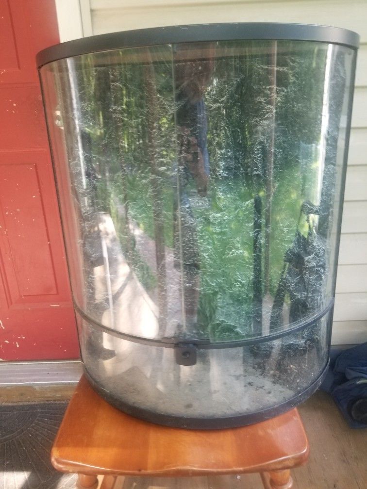 Bow Front  Front Opening Terrarium 