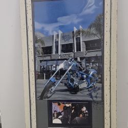 print featuring a blue custom