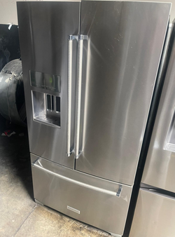 KitchenAid 3 Door Stainless Refrigerator

