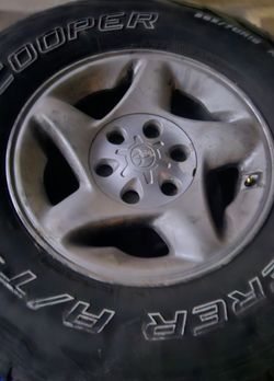 Toyota OEM Wheels & Cooper 265/70R16 Tires - Tundra / Tacoma / Sequoia