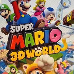 Super Mario 3D World (Nintendo Wii U, 2013) - Tested Authentic 