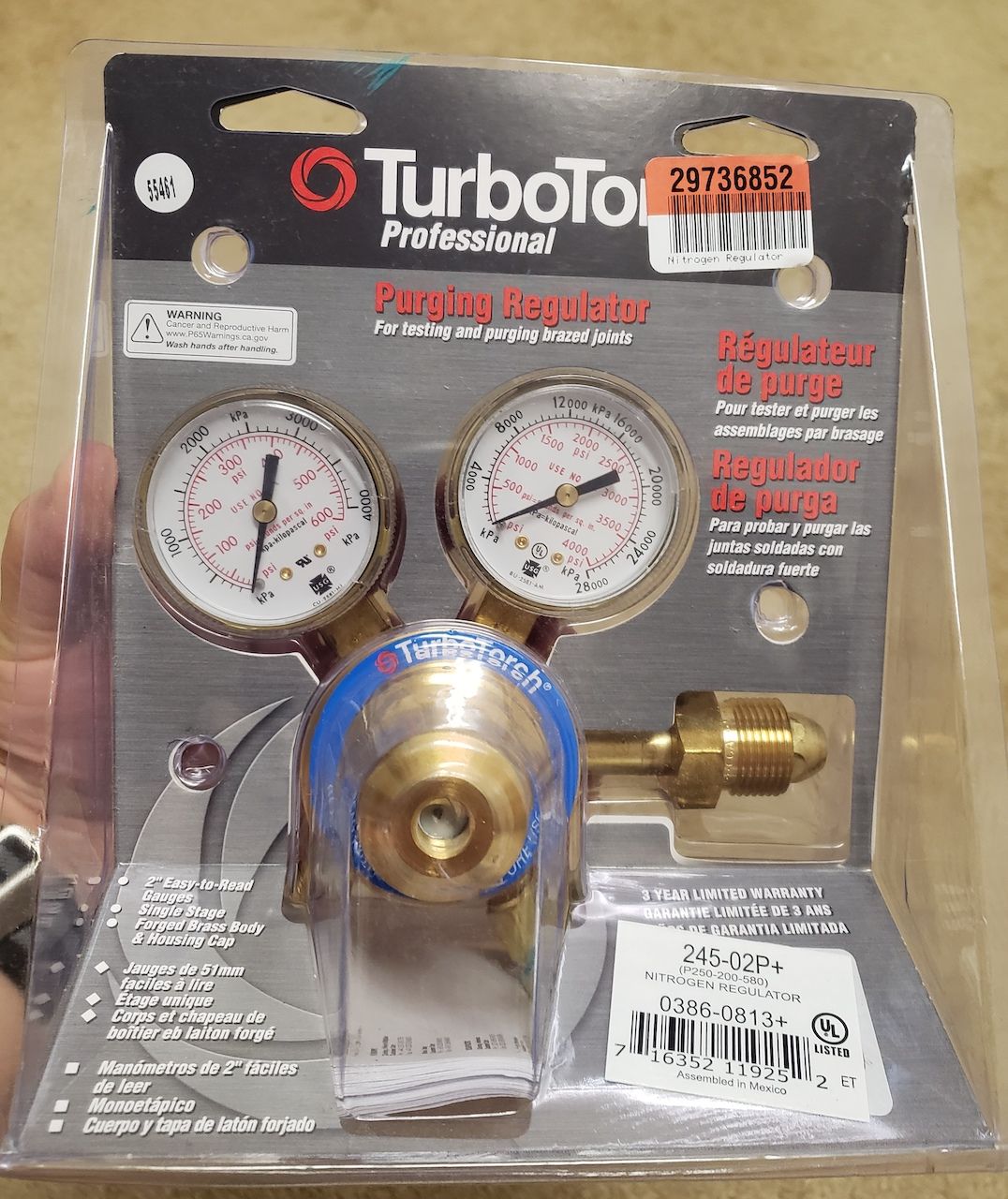 TurboTorch Nitrogen Regulator HVAC