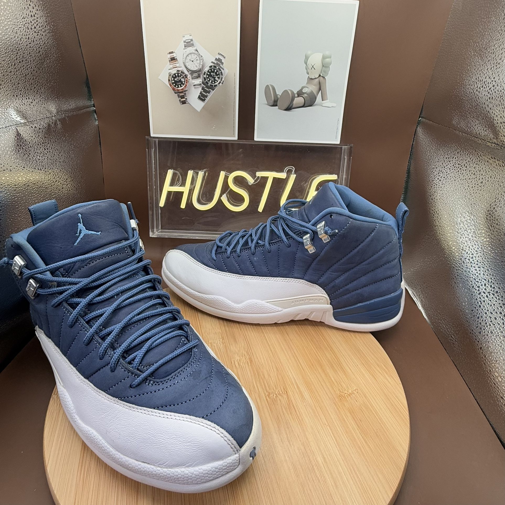 Nike Air Jordan 12 Retro Indigo Obsidian Blue Size 11.5 Mens