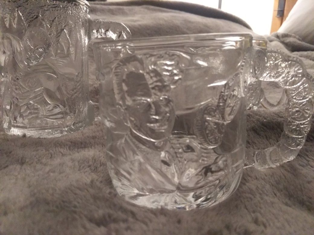 Vintage 1995 Batman Forever Collector Mugs
