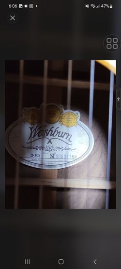Washburn D-30S Acoustic Guitar with Hard Case